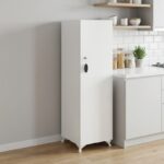 Ντουλάπι με κλειδαριά Zehra Megapap χρώμα λευκό 30x32x128εκ. - Image 3