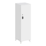 Ντουλάπι με κλειδαριά Zehra Megapap χρώμα λευκό 30x32x128εκ. - Image 4