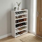 Παπουτσοθήκη Goya Megapap χρώμα λευκό 70x30x120εκ.