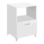 Έπιπλο κουζίνας για φουρνάκι Nadine Megapap χρώμα λευκό 60x57x85εκ. - Image 3