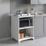 Έπιπλο κουζίνας για φουρνάκι Nadine Megapap χρώμα λευκό 60x56x85εκ.