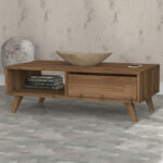 Τραπεζάκι σαλονιού Aster Megapap χρώμα καρυδί 120x56x40εκ. - Image 2