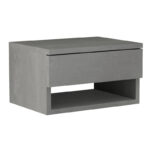 Κομοδίνο επιτοίχιο Mary Megapap χρώμα γκρι σκυροδέματος 40x30x23εκ. - Image 6