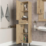 Ντουλάπι κουζίνας - μπάνιου Selina Megapap χρώμα sapphire oak 35x31x179εκ. - Image 2