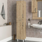 Ντουλάπι κουζίνας - μπάνιου Selina Megapap χρώμα sapphire oak 35x31x179εκ. - Image 4