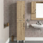 Ντουλάπι κουζίνας - μπάνιου Selina Megapap χρώμα sapphire oak 35x31x179εκ. - Image 5