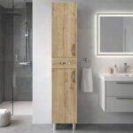 Ντουλάπι κουζίνας - μπάνιου Selina Megapap χρώμα sapphire oak 35x31x179εκ. - Image 8