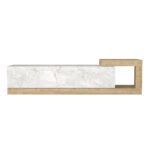 Έπιπλο τηλεόρασης επιτοίχιο Volare Megapap χρώμα λευκό εφέ μαρμάρου - sapphire oak 150x29,6x38,6εκ. - Image 10