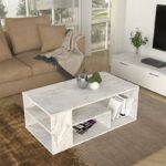 Τραπεζάκι σαλονιού Abdera Megapap χρώμα λευκό εφέ μαρμάρου 110x60x42εκ. - Image 5