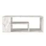 Τραπεζάκι σαλονιού Abdera Megapap χρώμα λευκό εφέ μαρμάρου 110x60x42εκ. - Image 8