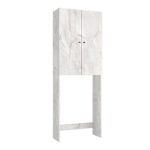 Έπιπλο πλυντηρίου Romme Megapap χρώμα λευκό εφέ μαρμάρου 65x27,1x180εκ. - Image 9