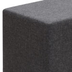 Σκαμπώ Linda Megapap υφασμάτινο χρώμα ανθρακί 40x40x40εκ. - Image 3