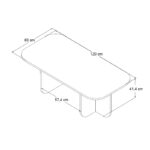 Τραπεζάκι σαλονιού Becaj Megapap χρώμα atlantic pine 120x60x41,4εκ. - Image 6