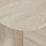 Τραπεζάκι σαλονιού Becaj Megapap χρώμα travertine 120x60x41,4εκ. - Image 3