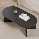 Τραπεζάκι σαλονιού Melina Megapap χρώμα black wood 120x60x40εκ. - Image 2