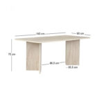 Τραπέζι Linza Megapap χρώμα travertine 180x90x75εκ. - Image 8