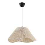 Φωτιστικό οροφής Sukne Megapap E27 γιούτα μονόφωτο χρώμα εκρού Ø35x60εκ. - Image 2