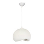 Φωτιστικό οροφής Yontu Megapap E27 fiberglass μονόφωτο χρώμα λευκό 34x29x120εκ. - Image 11