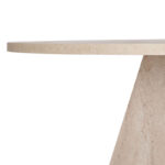 Τραπέζι Virela Megapap χρώμα travertine Ø120x75εκ. - Image 5