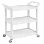 Καρότσι εστιατορίου πλαστικό, Λευκό