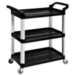 Καρότσι εστιατορίου πλαστικό, Μαύρο