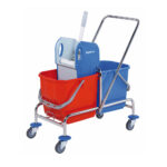 Καρότσι Σφουγγαρίσματος διπλό Μεταλλικό 2x25L