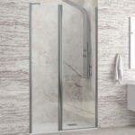 Καμπίνα από τοίχο σε τοίχο με διάφανο κρύσταλλο PANEX 400 ALTO Cromo KARAG 105x200cm