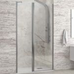 Καμπίνα από τοίχο σε τοίχο με διάφανο κρύσταλλο PANEX 400 ALTO Cromo KARAG 85x200cm