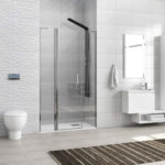 Καμπίνα από τοίχο σε τοίχο με διάφανο κρύσταλλο PANEX 600 ALTO Cromo KARAG 120x200cm