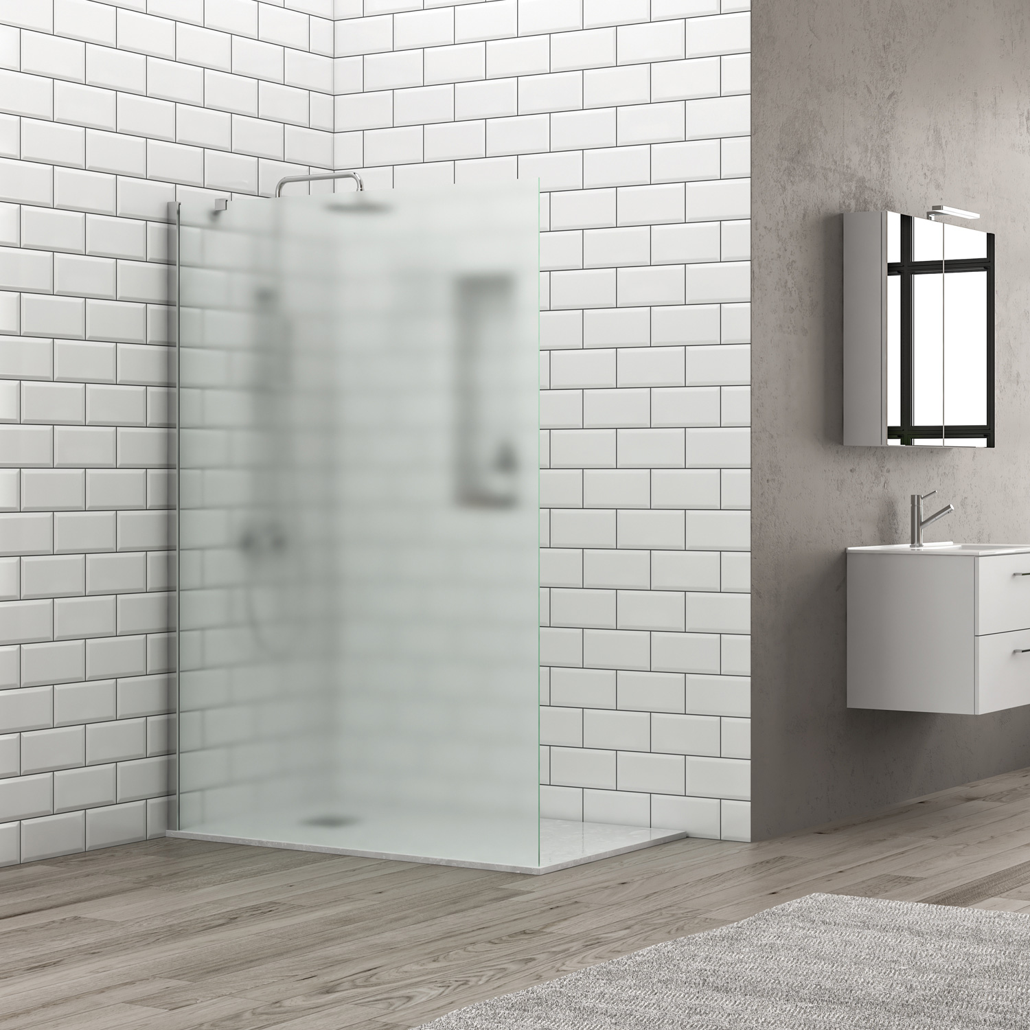 S28FH70-CI_3 Σταθερό διαχωριστικό ντουζιέρας με icy κρύσταλλο S 28F ALTO Cromo KARAG 65x200cm - Image 1