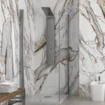 Σταθερό διαχωριστικό ντουζιέρας με διάφανο κρύσταλλο S 28F ALTO Cromo KARAG 85x200cm