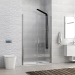 Καμπίνα από τοίχο σε τοίχο με διάφανο κρύσταλλο S 28 ALTO SALLON Cromo KARAG 160x200cm