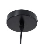 GLOBOSTAR® CALYPSO 01334-B Μοντέρνο Κρεμαστό Φωτιστικό Οροφής με Ντουί 1 x E27 AC 220-240V IP20 - Μαύρο & Μπρούτζινο - Μ36 x Π36 x Υ35cm - Image 11