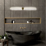 GLOBOSTAR® DIADEM 61334 Μοντέρνο Φωτιστικό Τοίχου - Απλίκα LED 18W 2160lm 120° AC 220-240V IP20 Ρυθμιζόμενο Λευκό CCT με On/Off 2700K/4500K/6000K - Lumileds SMD Chip - Χρυσό Βούρτσας - Μ10 x Π4 x Υ120cm - 3 Χρόνια Εγγύηση - Image 12