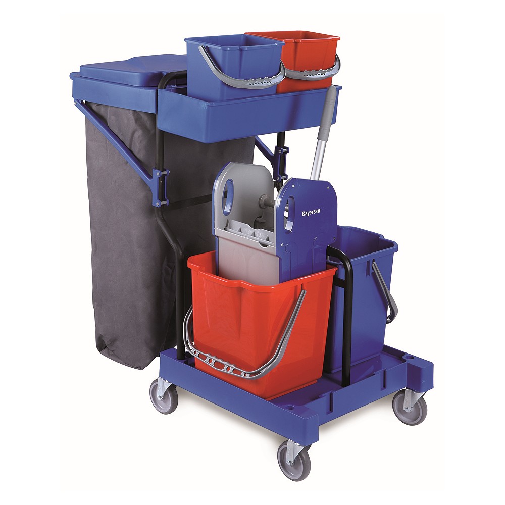 ΚΣ40 Καρότσι Καθαρισμού & Σφουγγαρίσματος Multi Function Mini Combo GONISA BAYERSAN 92x52x113 cm - Image 1