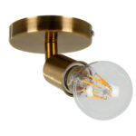 GLOBOSTAR® SARA 00846 Μοντέρνο Φωτιστικό Οροφής με Ντουί 1 x E27 AC 220-240V IP20 - Μπρούτζινο - Μ10 x Π10 x Υ10.3cm - Image 3