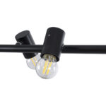 GLOBOSTAR® ALFREDA 01242 Μοντέρνο Κρεμαστό Φωτιστικό Οροφής με Ντουί 10 x E27 AC 220-240V IP20 - Μαύρο - Μ140 x Π18 x Υ7cm - Image 8