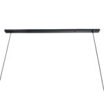 GLOBOSTAR® ALFREDA 01242 Μοντέρνο Κρεμαστό Φωτιστικό Οροφής με Ντουί 10 x E27 AC 220-240V IP20 - Μαύρο - Μ140 x Π18 x Υ7cm - Image 9