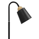 GLOBOSTAR® RIBBON 01585 Μοντέρνο Επιδαπέδιο Φωτιστικό με Ντουί 1 x E27 AC 220-240V IP20 - Μαύρο & Μπεζ - Μ13 x Π13 x Υ164cm - Image 7