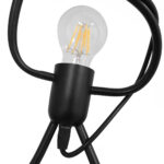 GLOBOSTAR® FIGURE 10001655 Παιδικό Κρεμαστό Φωτιστικό Οροφής με Ντουί 3 x E27 AC 220-240V IP20 - Μαύρο - Μ45 x Π45 x Υ40cm - Image 3