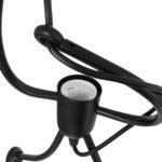 GLOBOSTAR® FIGURE 10001655 Παιδικό Κρεμαστό Φωτιστικό Οροφής με Ντουί 3 x E27 AC 220-240V IP20 - Μαύρο - Μ45 x Π45 x Υ40cm - Image 4