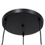 GLOBOSTAR® LITTLE MAN 01655 Μοντέρνο Κρεμαστό Φωτιστικό Οροφής με Ντουί 3 x E27 AC 220-240V IP20 - Μαύρο - Μ45 x Π45 x Υ40cm - Image 6