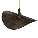 GLOBOSTAR® CUBA 01722 Boho Κρεμαστό Φωτιστικό Οροφής με Ντουί 1 x E27 AC 220-240V IP20 - Καφέ - Μ63 x Π63 x Υ32cm - Image 6