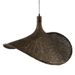 GLOBOSTAR® CUBA 01722 Boho Κρεμαστό Φωτιστικό Οροφής με Ντουί 1 x E27 AC 220-240V IP20 - Καφέ - Μ63 x Π63 x Υ32cm - Image 7