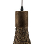 GLOBOSTAR® CUBA 01722 Boho Κρεμαστό Φωτιστικό Οροφής με Ντουί 1 x E27 AC 220-240V IP20 - Καφέ - Μ63 x Π63 x Υ32cm - Image 10