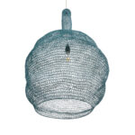 GLOBOSTAR® KENTUCKY 02355 Vintage Κρεμαστό Φωτιστικό Οροφής με Ντουί 1 x E27 AC 220-240V IP20 - Τιρκουάζ - Μ60 x Π60 x Υ90cm - Image 6