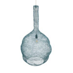 GLOBOSTAR® KENTUCKY 02355 Vintage Κρεμαστό Φωτιστικό Οροφής με Ντουί 1 x E27 AC 220-240V IP20 - Τιρκουάζ - Μ60 x Π60 x Υ90cm - Image 7