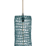 GLOBOSTAR® KENTUCKY 02355 Vintage Κρεμαστό Φωτιστικό Οροφής με Ντουί 1 x E27 AC 220-240V IP20 - Τιρκουάζ - Μ60 x Π60 x Υ90cm - Image 8