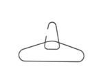 Zone Denmark Κρεμάστρες Ρούχων Μεταλλικές Σετ 2 Τμχ 40,6x24,2 - A-Hanger Black - Image 2