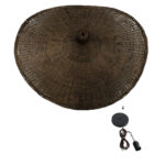 GLOBOSTAR® CUBA 01722 Boho Κρεμαστό Φωτιστικό Οροφής με Ντουί 1 x E27 AC 220-240V IP20 - Καφέ - Μ63 x Π63 x Υ32cm - Image 12